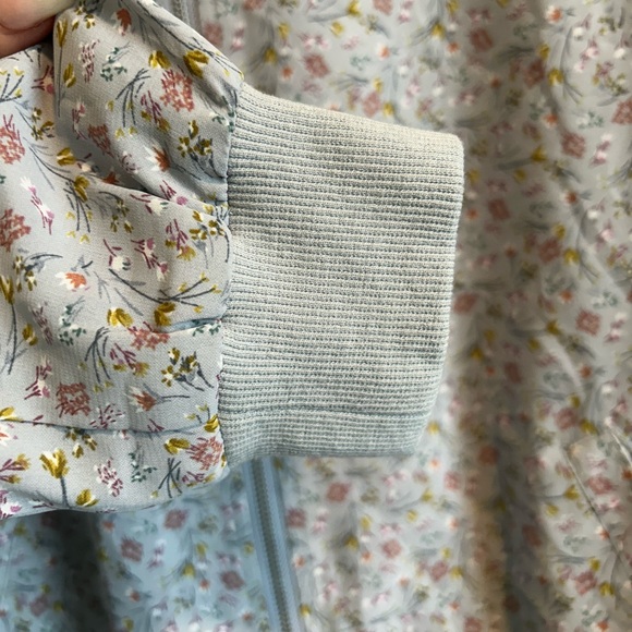 Polagram Floral Baby Blue Zip Up Jacket - Picture 5 of 8